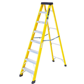 TB Davies 1235 - 008 8 Tread Heavy - Duty Fibreglass Swingback Step Ladder - 1235-008 - TB Davies - Trade Counter Direct