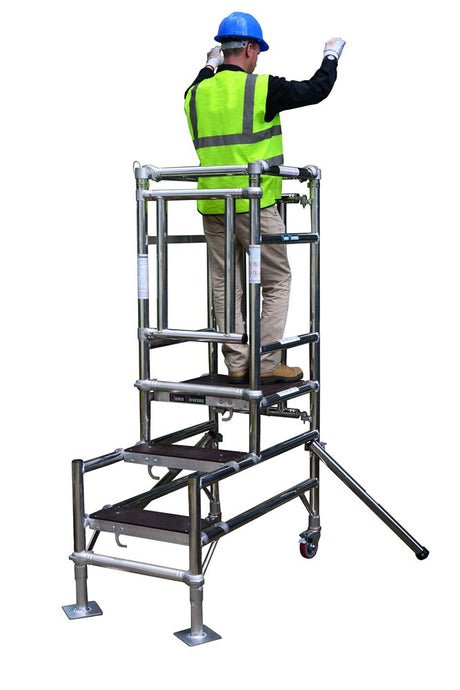 TB Davies 1274 - 087 4 - 5 Tread Telescopic Podium Step - 1274-087 - TB Davies - Trade Counter Direct