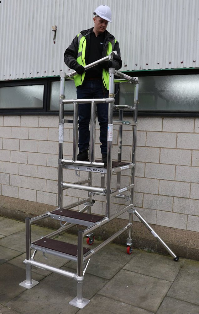 TB Davies 1274 - 087 4 - 5 Tread Telescopic Podium Step - 1274-087 - TB Davies - Trade Counter Direct