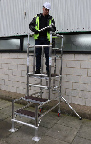 TB Davies 1274 - 087 4 - 5 Tread Telescopic Podium Step - 1274-087 - TB Davies - Trade Counter Direct