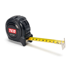 TCD 5m/16ft Tape Measure With Top and Bottom Hook - Scale Printed Both Sides - TCDTAPE1 - tcd - Trade Counter Direct