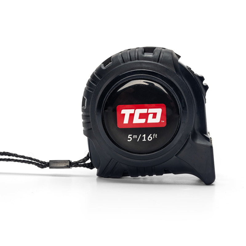 TCD 5m/16ft Tape Measure With Top and Bottom Hook - Scale Printed Both Sides - TCDTAPE1 - tcd - Trade Counter Direct