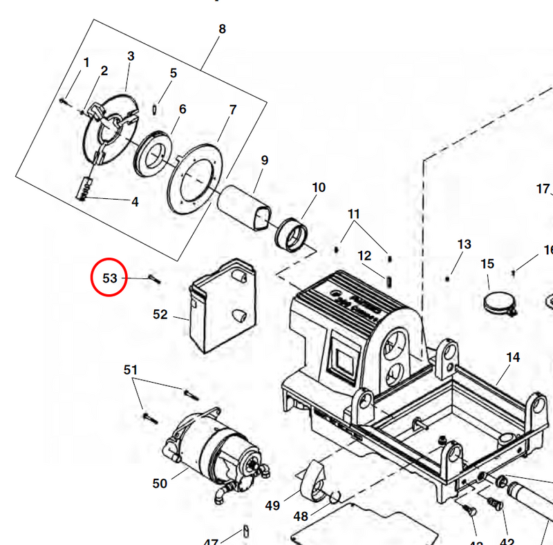 RIDGID 54532 – Motor Cover Screw For 1233 Machine - 54532 - Ridgid Tools - Trade Counter Direct