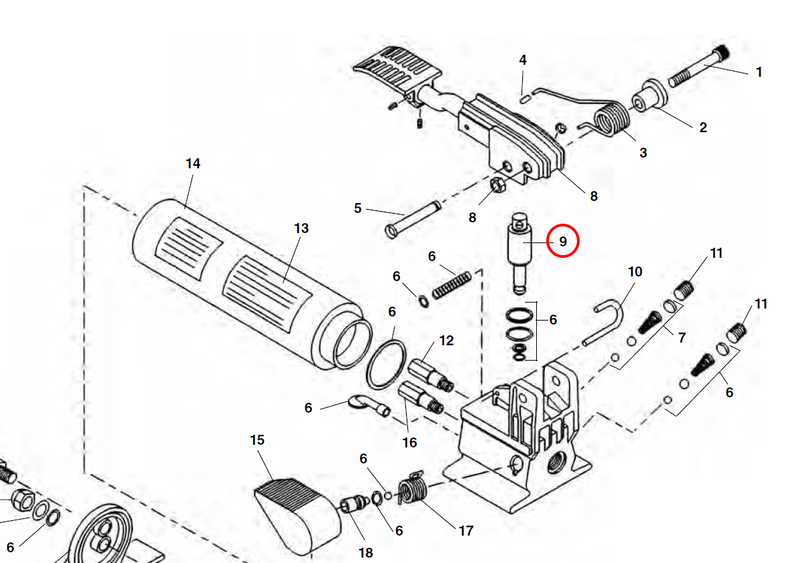 RIDGID 63817 – Plunger Assy For 258 / 258XL - 63817 - Ridgid Tools - Trade Counter Direct