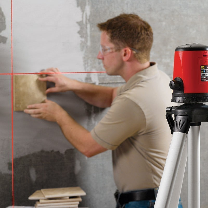 RIDGID Self-Levelling Cross-Line Laser kit - 38758 - Ridgid Tools - Trade Counter Direct