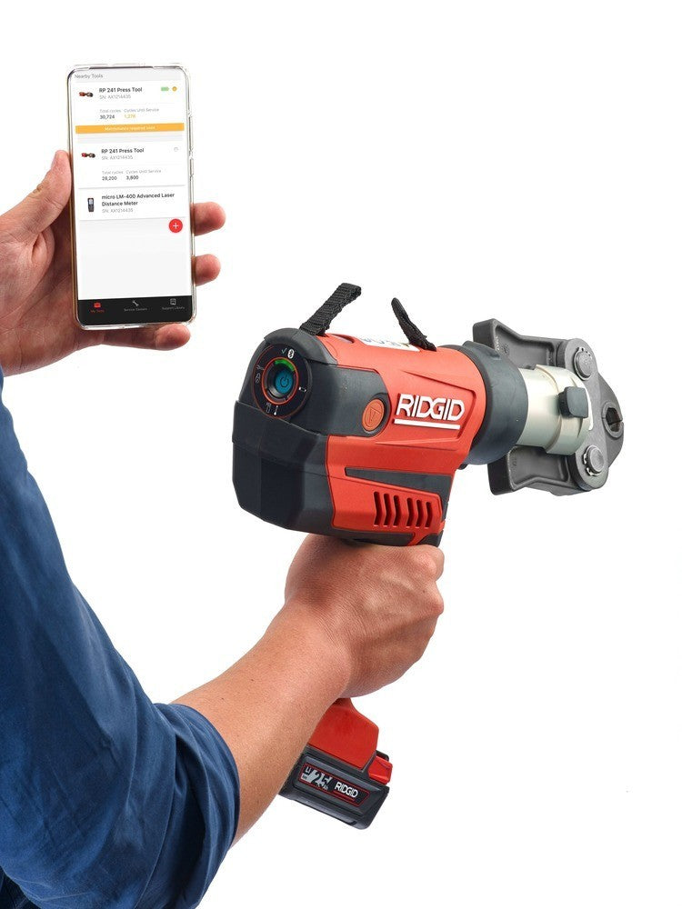 RIDGID RP-350 B Pressfit Kit + M Jaws 15-22-28mm - 69823 - Ridgid Tools - Trade Counter Direct