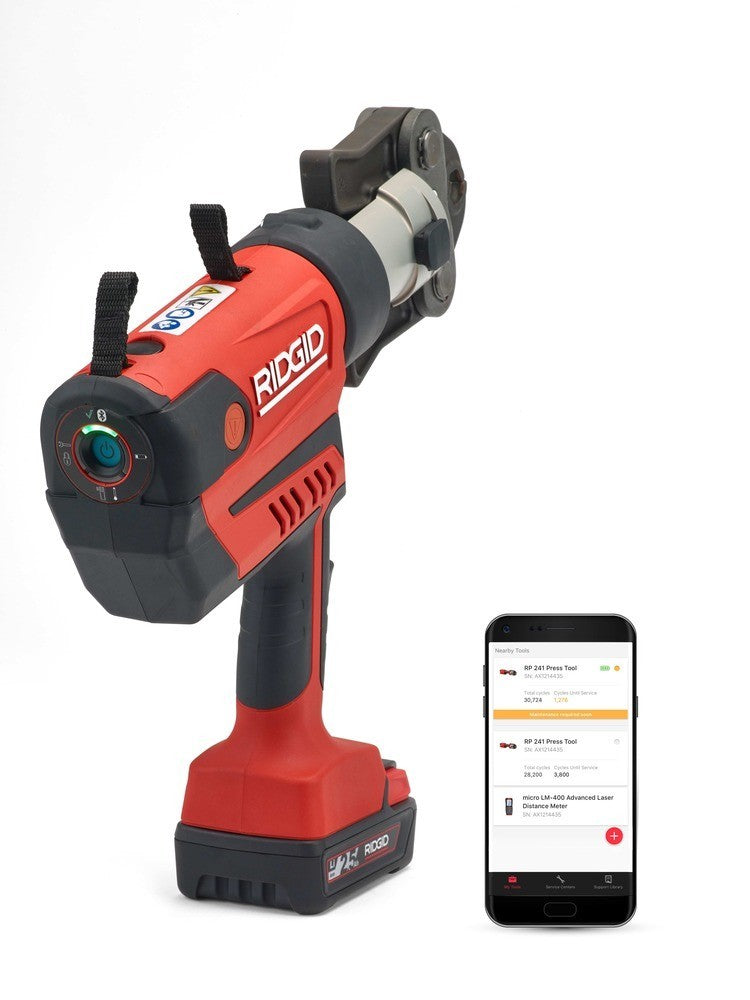 RIDGID RP-350 B Pressfit Kit + M Jaws 15-22-28mm - 69823 - Ridgid Tools - Trade Counter Direct