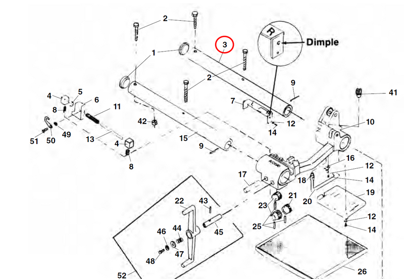 RIDGID 49982 – Rear Carriage Rail - 49982 - Ridgid Tools - Trade Counter Direct