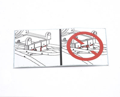 RIDGID 43916 – Folding Stand Warning Decal - 43916 - Ridgid Tools - Trade Counter Direct