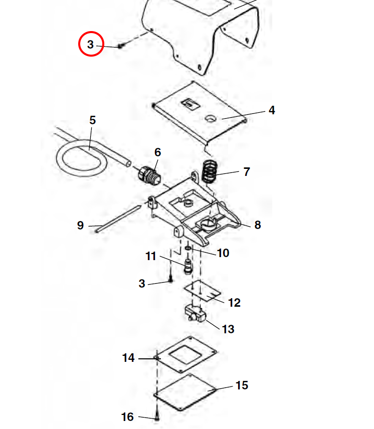 RIDGID 36787 – Footswitch Cowel Screw & Washer (Pack of 5) - 36787 - Ridgid Tools - Trade Counter Direct