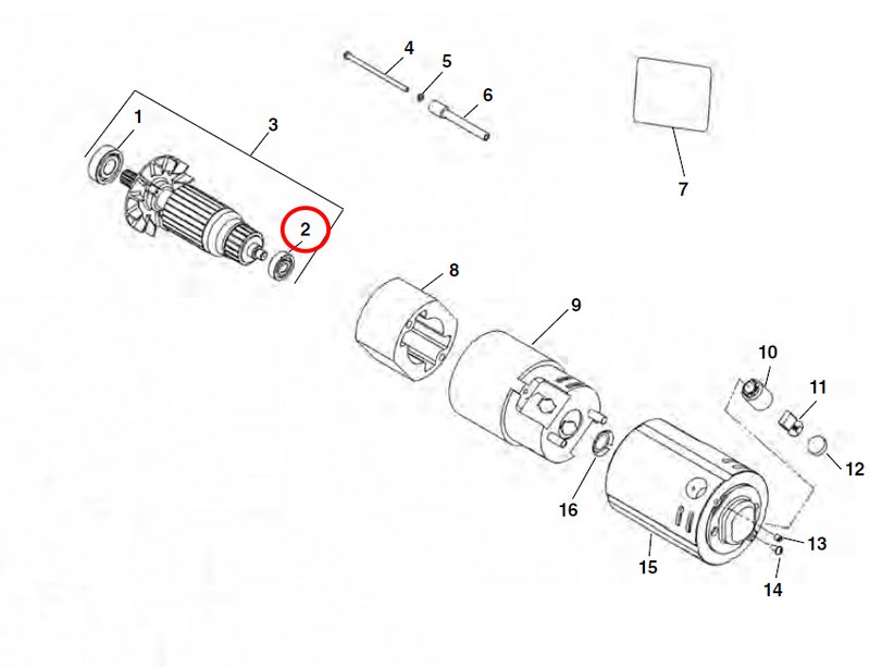 RIDGID 44760 – Amature Bearing - 44760 - Ridgid Tools - Trade Counter Direct