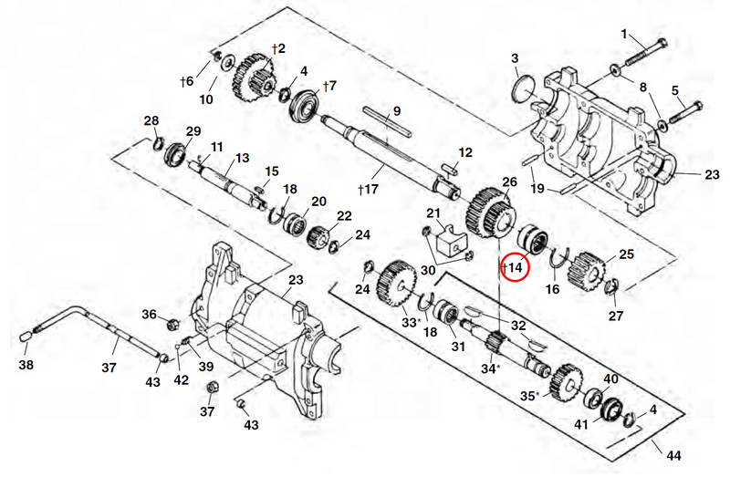 RIDGID 26427 – Gearbox Front Output Bearing - 26427 - Ridgid Tools - Trade Counter Direct