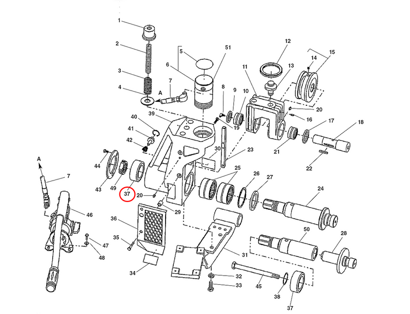 RIDGID 49127 – Rear Bearing - 49127 - Ridgid Tools - Trade Counter Direct