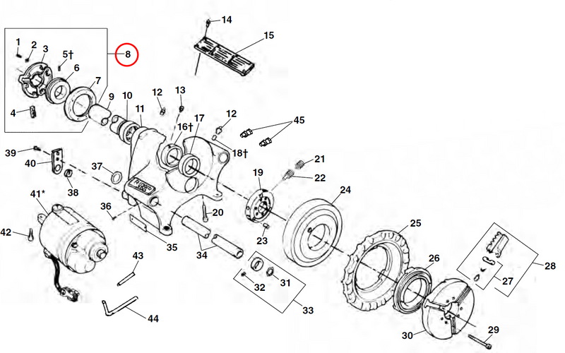 RIDGID 44165 – Rear Centering Head (Complete) - 44165 - Ridgid Tools - Trade Counter Direct