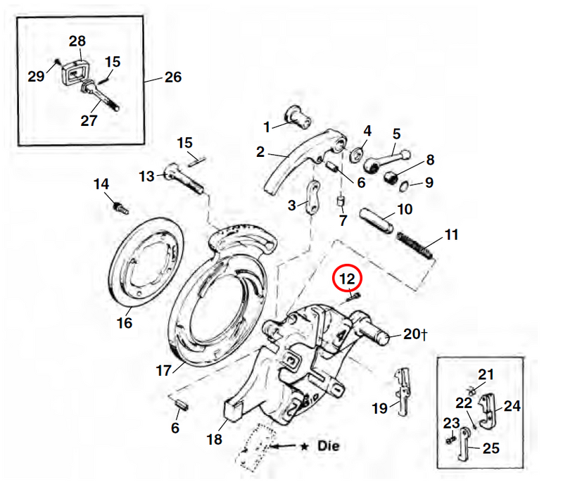 RIDGID 44290 – Die Head Trigger Assembly Screw - 44290 - Ridgid Tools - Trade Counter Direct