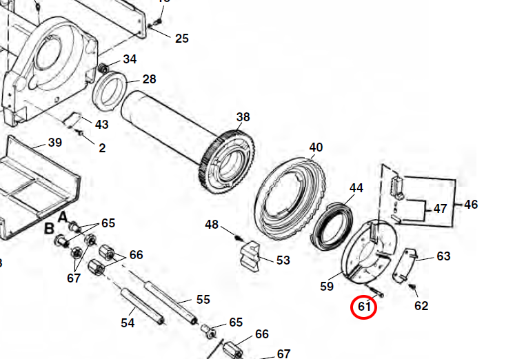 RIDGID 26522 – 5/16″ Screw for Front Chuck - 26522 - Ridgid Tools - Trade Counter Direct