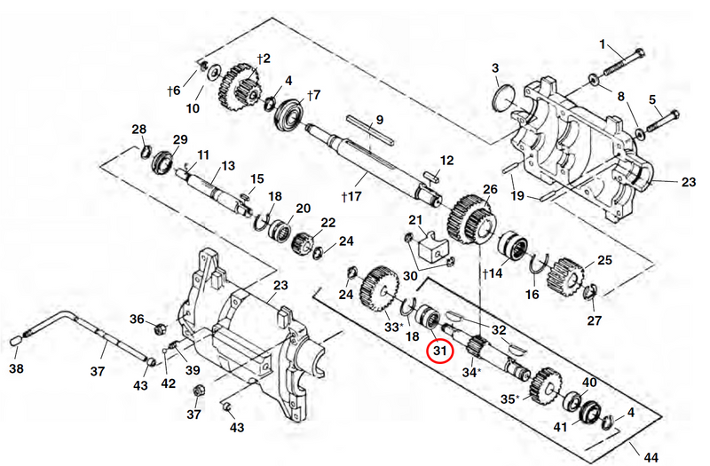 RIDGID 26397 – Rear Gearbox Bearing - 26397 - Ridgid Tools - Trade Counter Direct