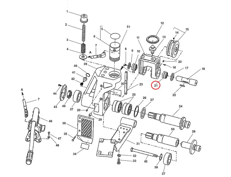 RIDGID 87610 – Upper Roll Bearing - 87610 - Ridgid Tools - Trade Counter Direct