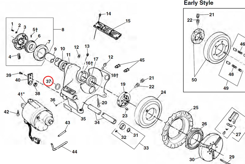 RIDGID 44525 – Spring Ring for Support Arm - 44525 - Ridgid Tools - Trade Counter Direct