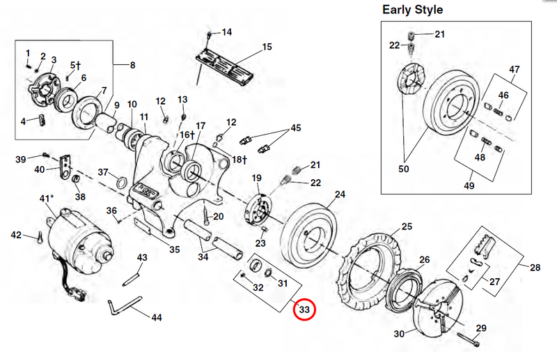 RIDGID 44725 – Carriage Arm Ring Assembly - 44725 - Ridgid Tools - Trade Counter Direct