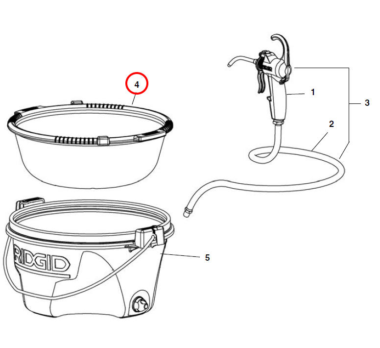 RIDGID 41660 – 418 Bucket Strainer Assembly - 41660 - Ridgid Tools - Trade Counter Direct