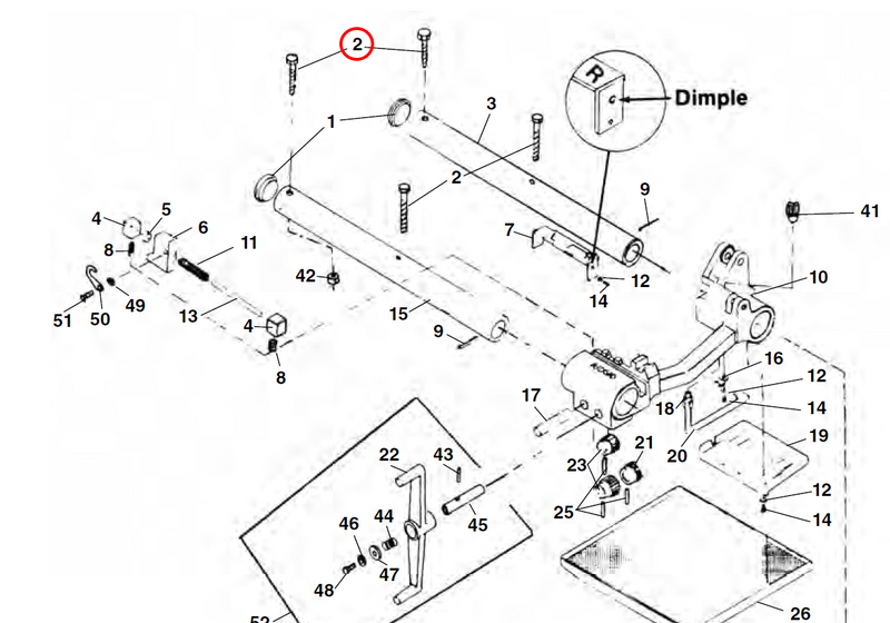 RIDGID 40167 – Rear Rail Screw (Pack of 5) - 40167 - Ridgid Tools - Trade Counter Direct