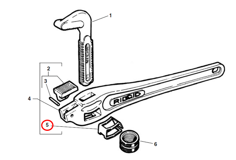 RIDGID 32485 – OFFSET WRENCH – E239 SPRING-14 - 32485 - Ridgid Tools - Trade Counter Direct