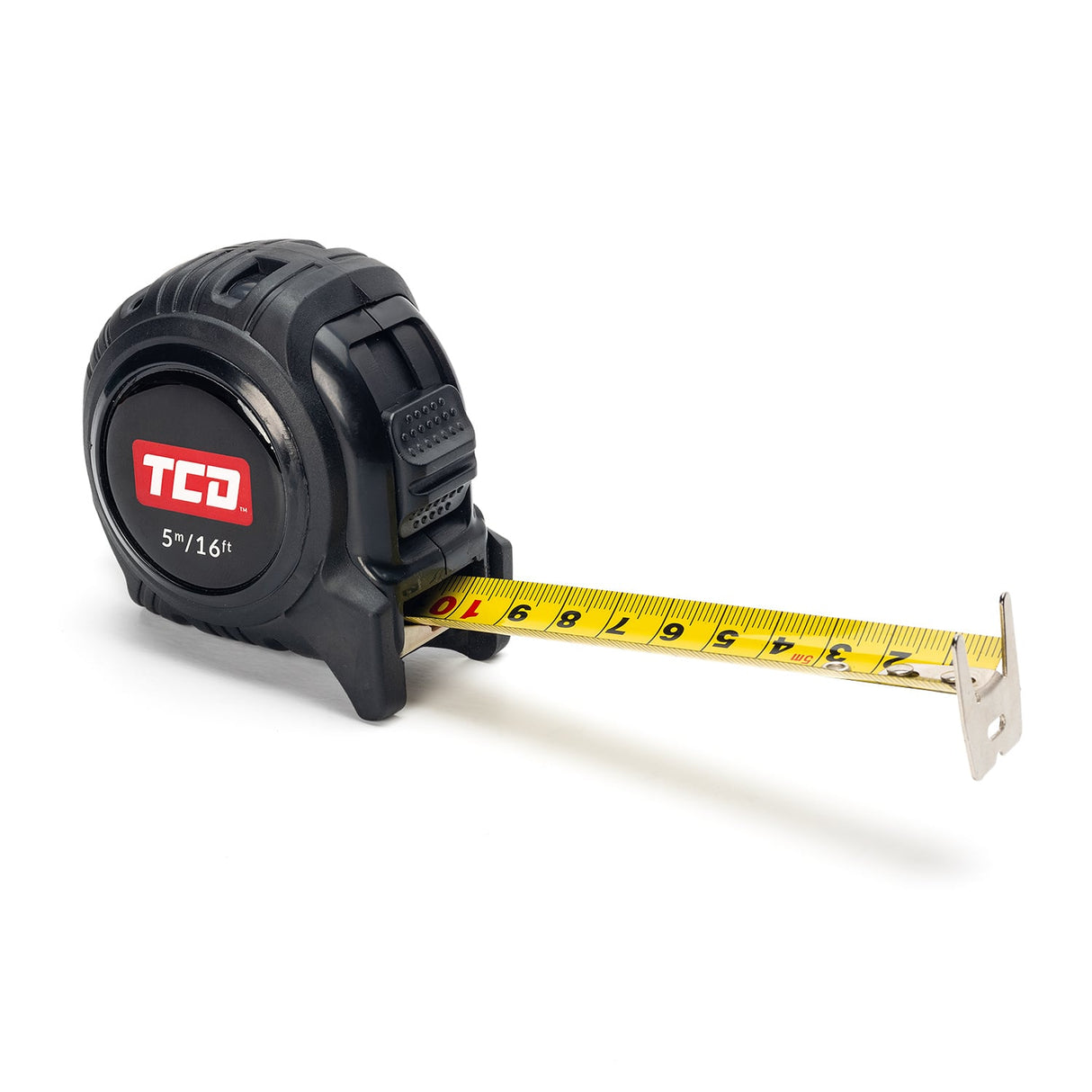 TCD 5m/16ft Tape Measure With Top and Bottom Hook - Scale Printed Both Sides