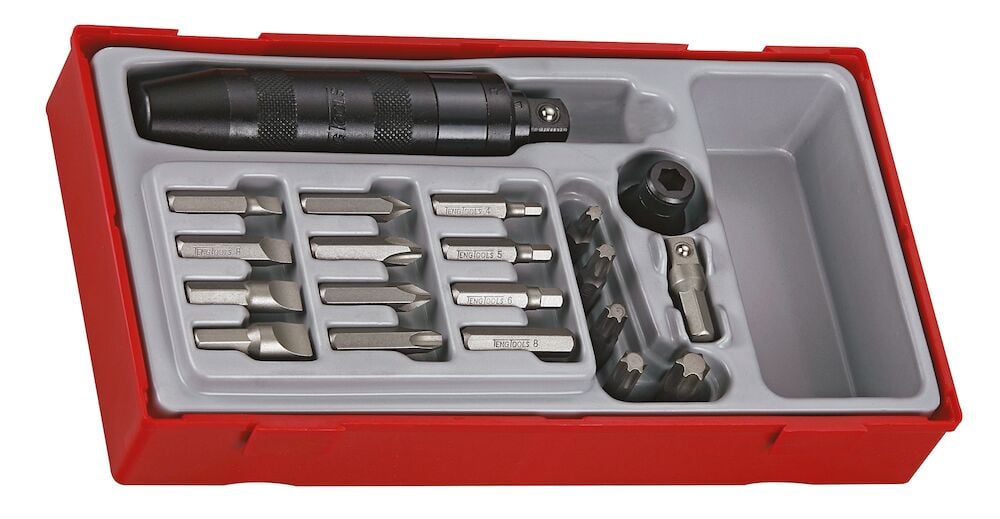 Teng 1/2" Impact Driver Set TT1 20 Pcs - TTID20 - TENGTTID20 - Teng Tools - Trade Counter Direct
