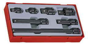 Teng 1/2" Impact Socket Accessories Set ANSI TT1 11 Pieces - TT9207A - TENGTT9207A - Teng Tools - Trade Counter Direct