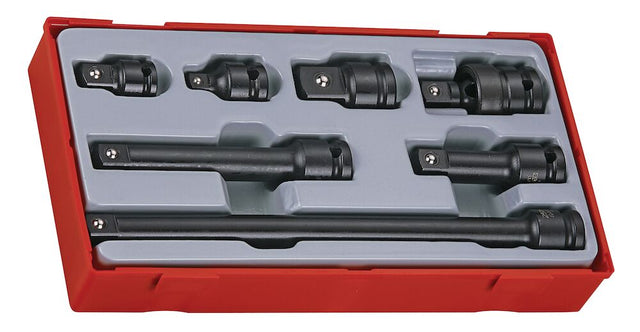Teng 1/2" Impact Socket Accessories Set ANSI TT1 11 Pieces - TT9207A - TENGTT9207A - Teng Tools - Trade Counter Direct