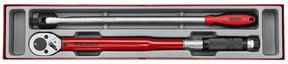 Teng 1/2" Torque Wrench & Breaker Bar Set TTX4 - TTX2493 - TENGTTX2493 - Teng Tools - Trade Counter Direct