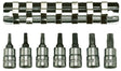 Teng 1/4" TX Bit Socket Clip Rail Set 8 Pieces - M1408TX - TENGM1408TX - Teng Tools - Trade Counter Direct