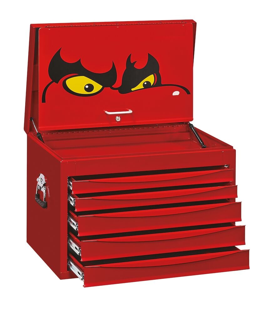 Teng 26" Classic Full Depth Tool Chest 5 Drawers Red - TC805SV - TENGTC805SV - Teng Tools - Trade Counter Direct