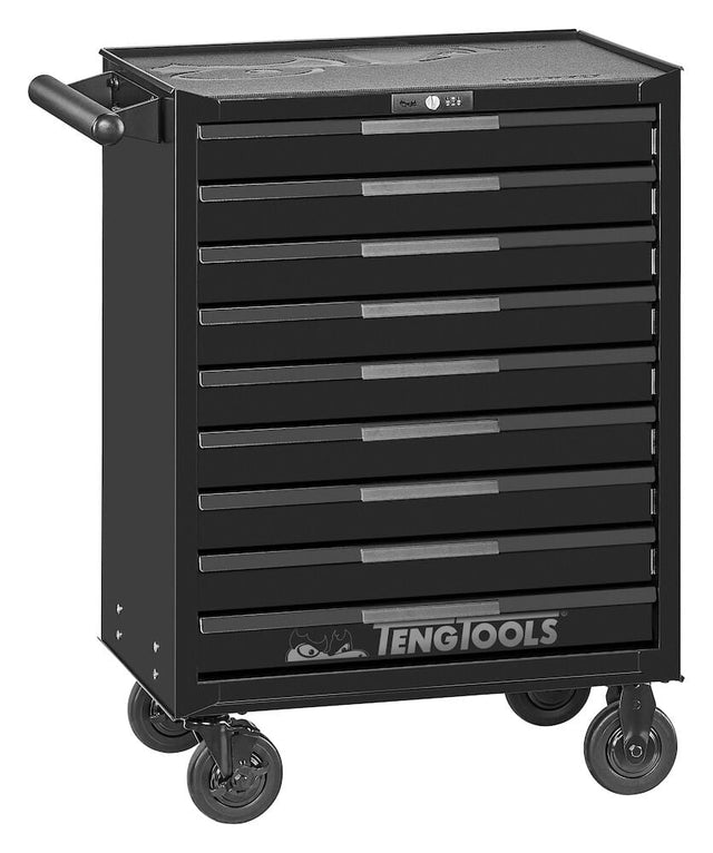 Teng 26" PRO35™ roller cabinet 9 drawers black - TSW26B9 - TENGTSW26B9 - Teng Tools - Trade Counter Direct