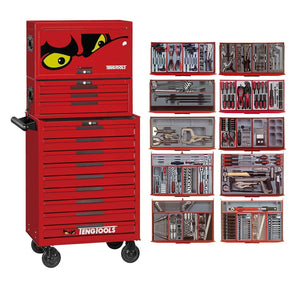 Teng 26" PRO35™ stack tool kit 753 pieces red - TKS26R753T - TENGTKS26R753T - Teng Tools - Trade Counter Direct
