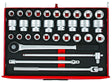 Teng 3/4" Socket Set FOAM4X4 32 Pieces - TTESK32 - TENGTTESK32 - Teng Tools - Trade Counter Direct