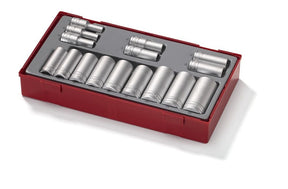Teng 3/8" Socket Set 12 pt TT1 16 Pieces - TT381612 - TENGTT381612 - Teng Tools - Trade Counter Direct