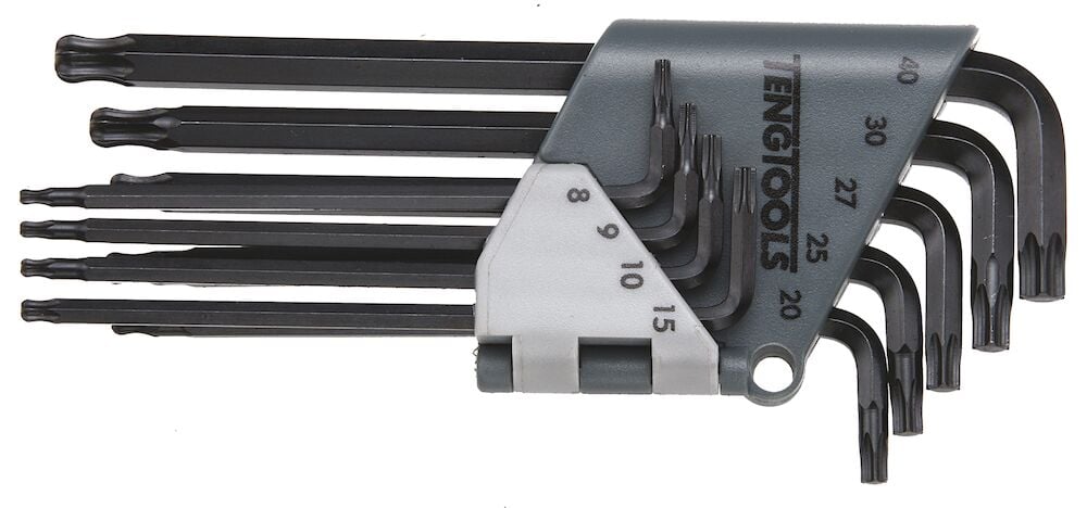 Teng Ball Point TX Key Set 9 Pieces - 1479TX1 - TENG1479TX1 - Teng Tools - Trade Counter Direct