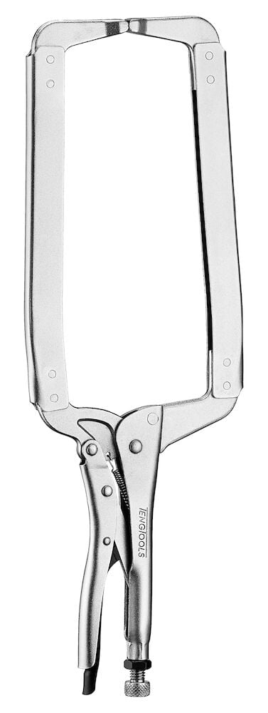 Teng C Clamp Long Power Grip Plier 450mm - 418S - TENG418S - Teng Tools - Trade Counter Direct