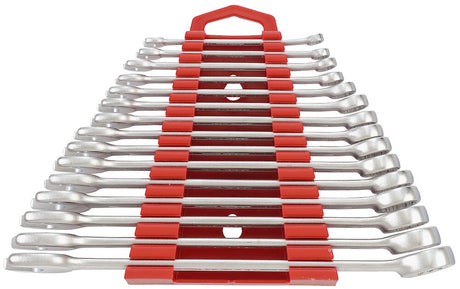 Teng Combination Spanner Set 5.5 - 19 mm Plastic Holder 15 Pieces - 6515MMA - TENG6515MMA - Teng Tools - Trade Counter Direct