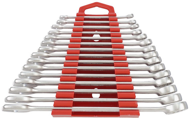 Teng Combination Spanner Set 5.5 - 19 mm Plastic Holder 15 Pieces - 6515MMA - TENG6515MMA - Teng Tools - Trade Counter Direct