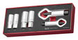 Teng Extractor and Nut Splitter Set FOAMX2 6 Pieces - TEZSN06 - TENGTEZSN06 - Teng Tools - Trade Counter Direct
