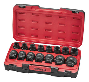 Teng MECCA PRO 3/4" Impact Socket Set DIN 17 Pieces - T9417 - TENGT9417 - Teng Tools - Trade Counter Direct