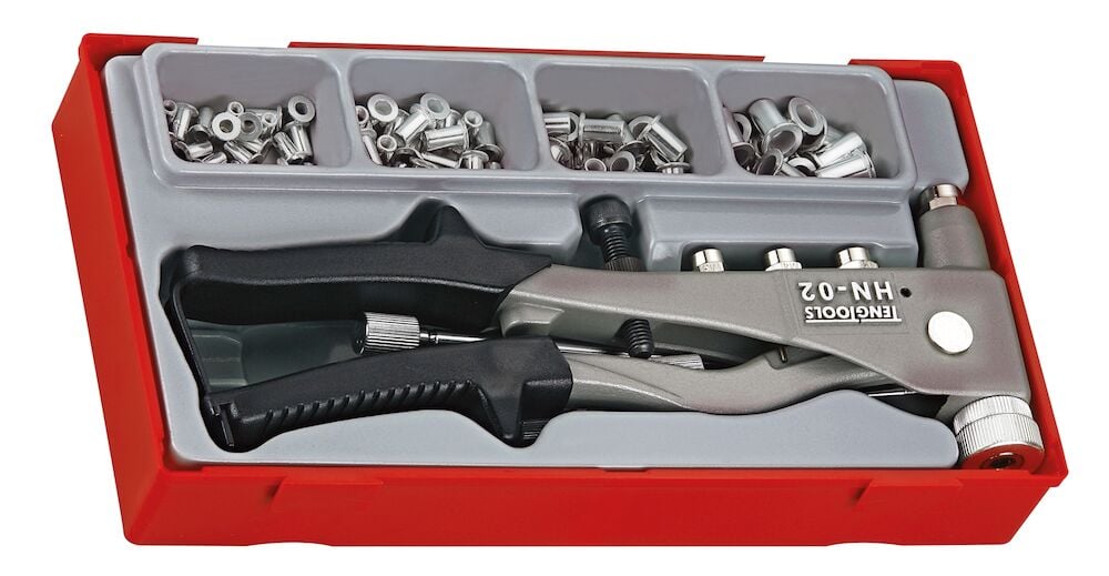 Teng Nutsert Gun Set TT1 81 Pieces - TTNR81 - TENGTTNR81 - Teng Tools - Trade Counter Direct