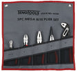 Teng Plier Set Tool Roll 5 Pieces - 445W - TENG445W - Teng Tools - Trade Counter Direct