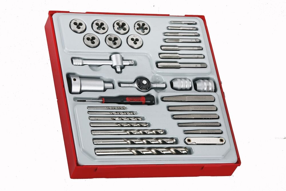 Teng Tap and Die Set TT2 34 Pieces - TTDTD34 - TENGTTDTD34 - Teng Tools - Trade Counter Direct