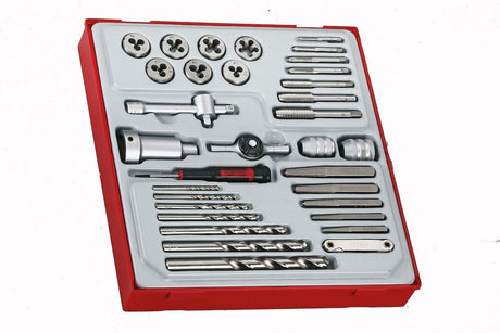 Teng Tap and Die Set TT2 34 Pieces - TTDTD34 - TENGTTDTD34 - Teng Tools - Trade Counter Direct