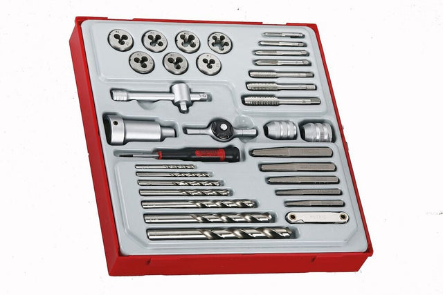 Teng Tap and Die Set TT2 34 Pieces - TTDTD34 - TENGTTDTD34 - Teng Tools - Trade Counter Direct
