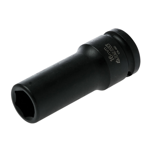 Teng TEN920616 Deep Impact Socket Hexagon 6 - Point 1/2in Drive 16mm - TENG920616N - Teng Tools - Trade Counter Direct